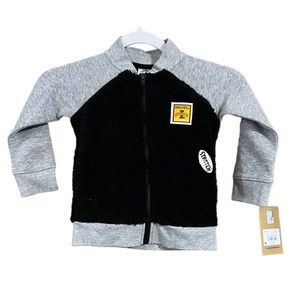 NEW Iowa  State Boys Toddler Black Gray Full Zip Sweatshirt Size 4T